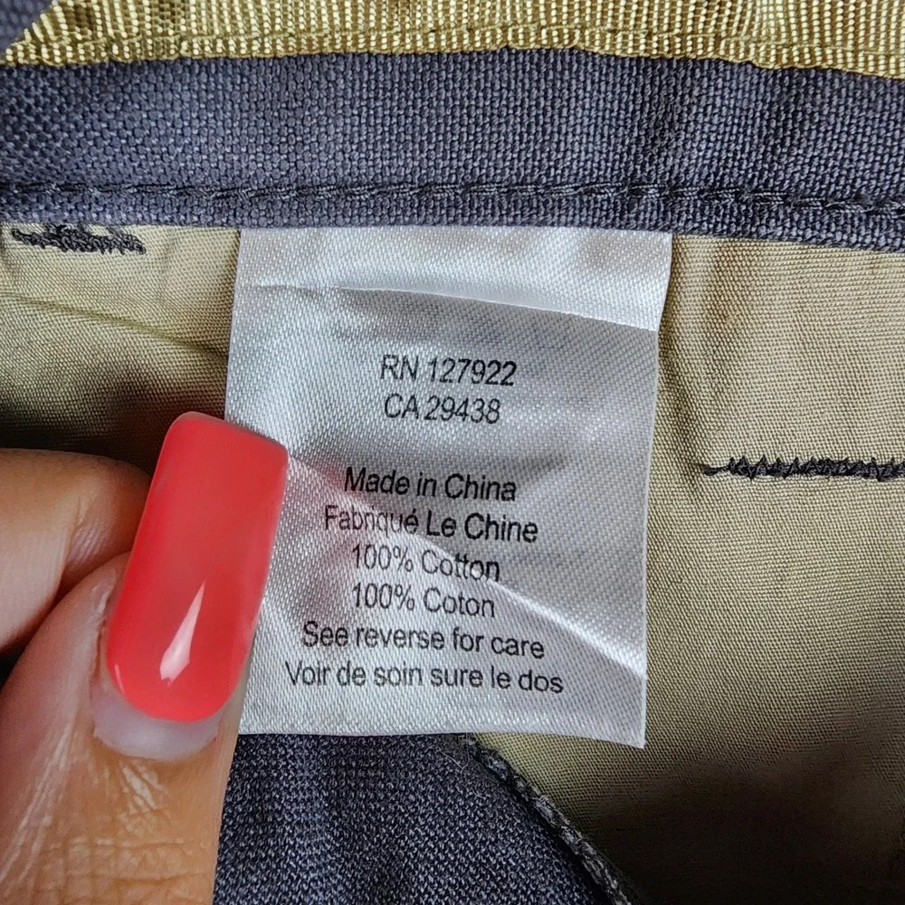 Mountain Khakis Pants Mens 36x32 Relaxed Fit Grey Canvas Outdoor EUC